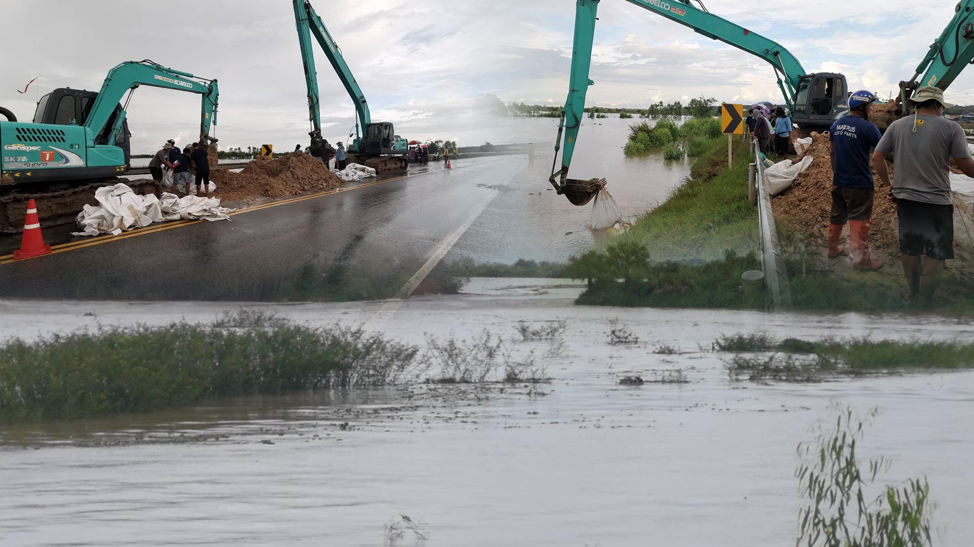 เร่งซ่อมพนังกั้นน้ำฝั่งขวา”ลำเสียวใหญ่”จ.ศรีสะเกษ ป้องกันผลกระทบพื้นที่เกษตร 1 DAA98479 E5AD 4A14 A9EC 8634E09BE4FA