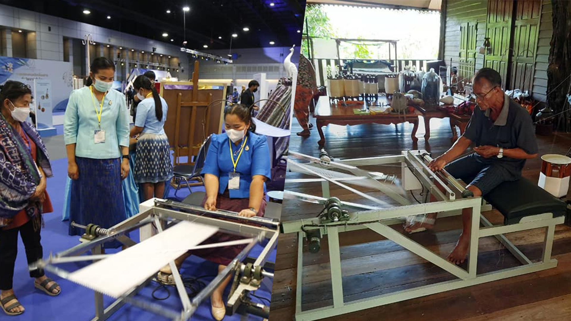 กรมหม่อนไหมผนึกราชมงคลอีสานฯ พัฒนาอุปกรณ์ในกระบวนการทอผ้าไหมเพื่อผู้สูงอายุ 1 พัฒ2