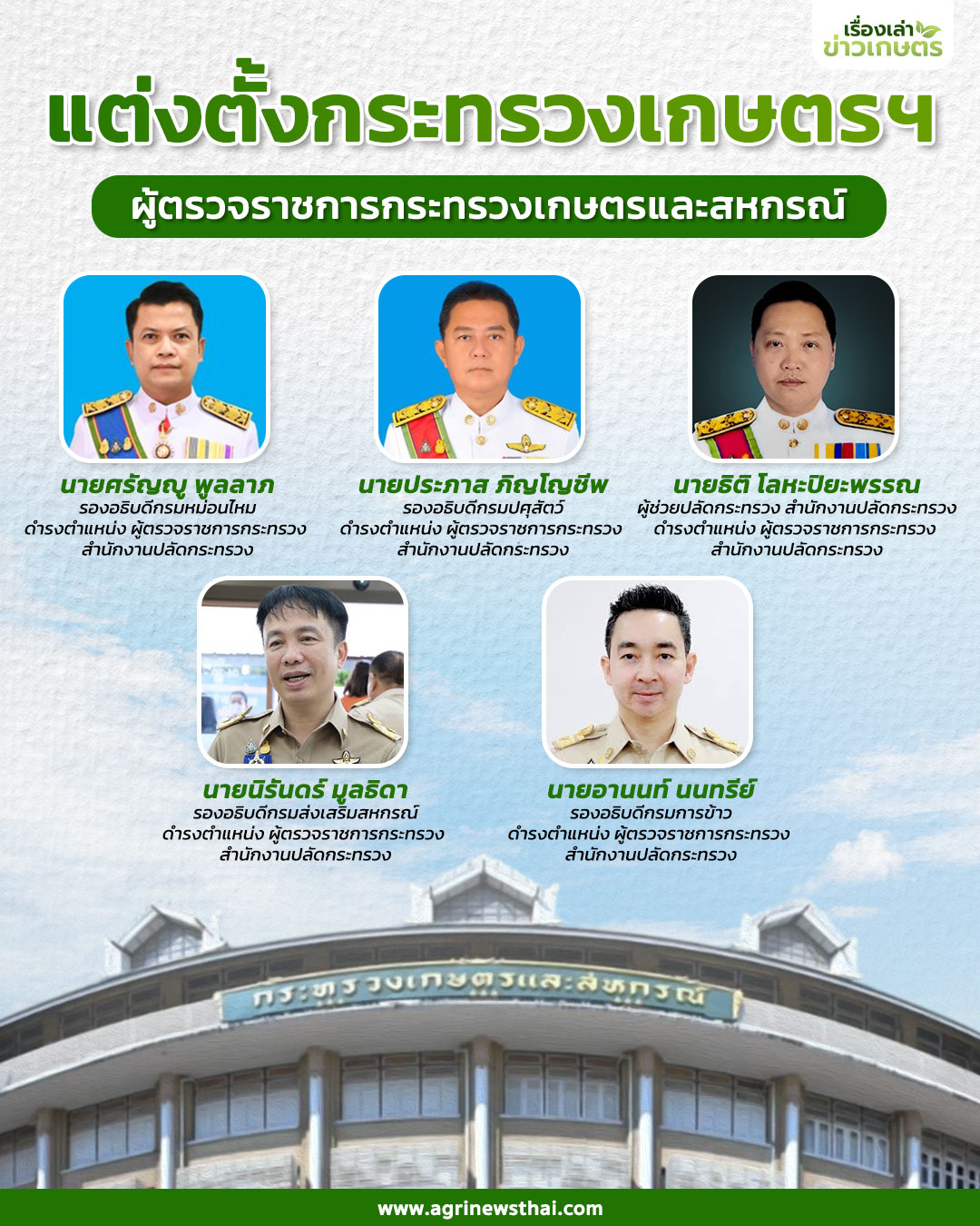 แต่งตั้งกระทรวงเกษตรฯ1