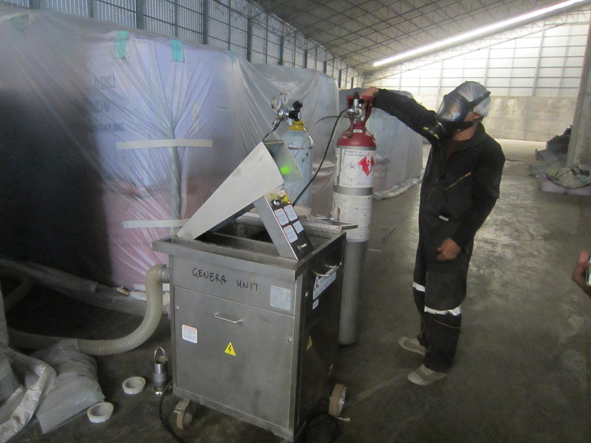 กรมวิชาการเกษตรเปิดมิติใหม่กำจัดแมลงศัตรูหลังเก็บเกี่ยว ชงใช้สารรมอีโคฟูมและเวเปอร์ฟอสกำจัด ใช้เวลาน้อย ปลอดภัย ไม่กระทบคุณภาพผลผลิต 6 04