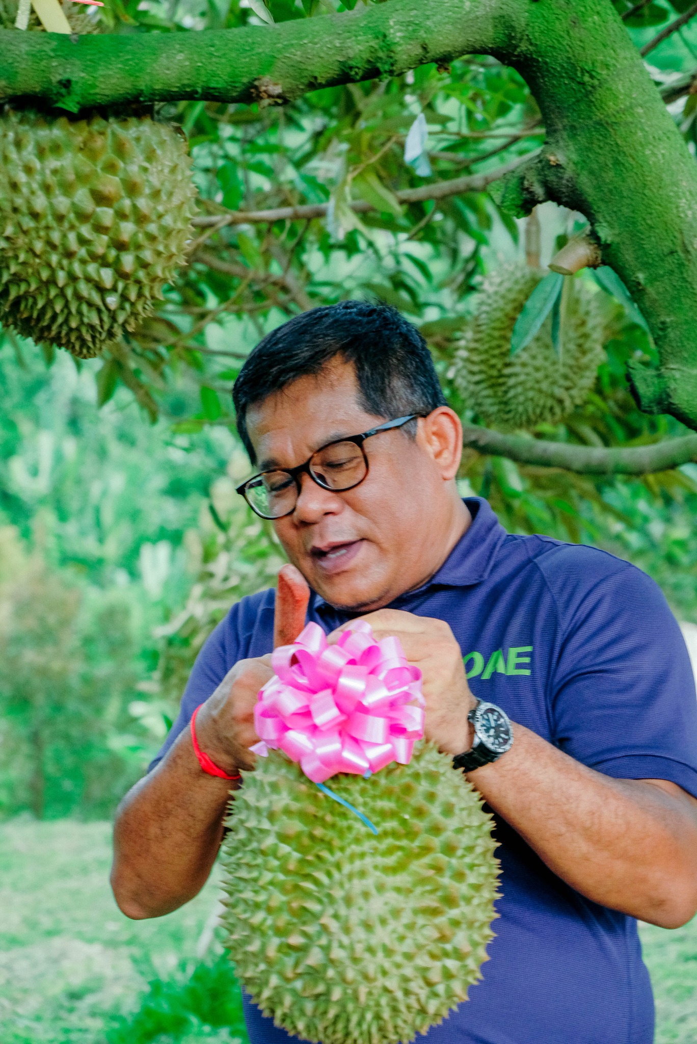 รองอธิบดีกรมส่งเสริมการเกษตร ลงพื้นที่สวนทุเรียนเขาพระ ดินแดนประวัติศาสตร์ยุคสงครามโลกครั้งที่ 2 3 502690210 1074553778113920 2323327429754187025 n