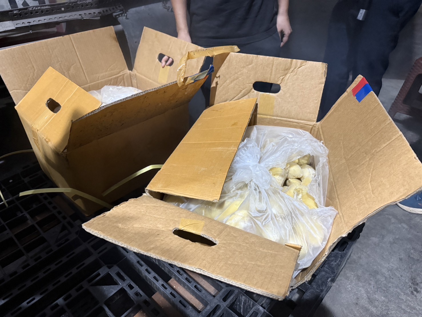 ด่วน “ฉก.พญานาคราช” พร้อมหน่วยงานที่เกี่ยวข้องร่วมลงพื้นที่สุ่มตรวจทุเรียนแช่เยือกแข็งในพื้นที่จังหวัดระยองอย่างเข้มข้น 2 S 13705244