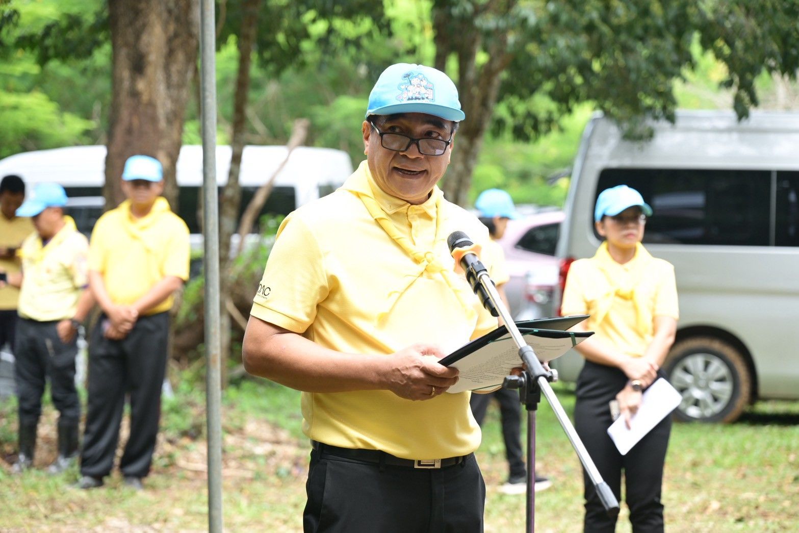 กระทรวงเกษตรและสหกรณ์ เปิดโครงการนำร่องการปลูกไผ่หนามเป็นรั้วธรรมชาติเสริมแนวคูกันช้าง เพื่อป้องกันช้างป่าบุกรุกเข้าพื้นที่ชุมชน พื้นที่การเกษตรในพื้นที่สระแก้ว เฉลิมพระเกียรติสมเด็จพระนางเจ้าฯ พระบรมราชินี 4 1059764