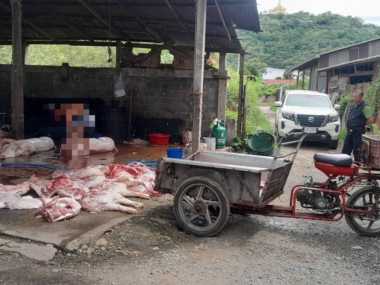 จับโรงเชือดเถื่อนกลางเมืองนครสวรรค์ ยึดซากสุกรกว่า 700 กก. 6 301054