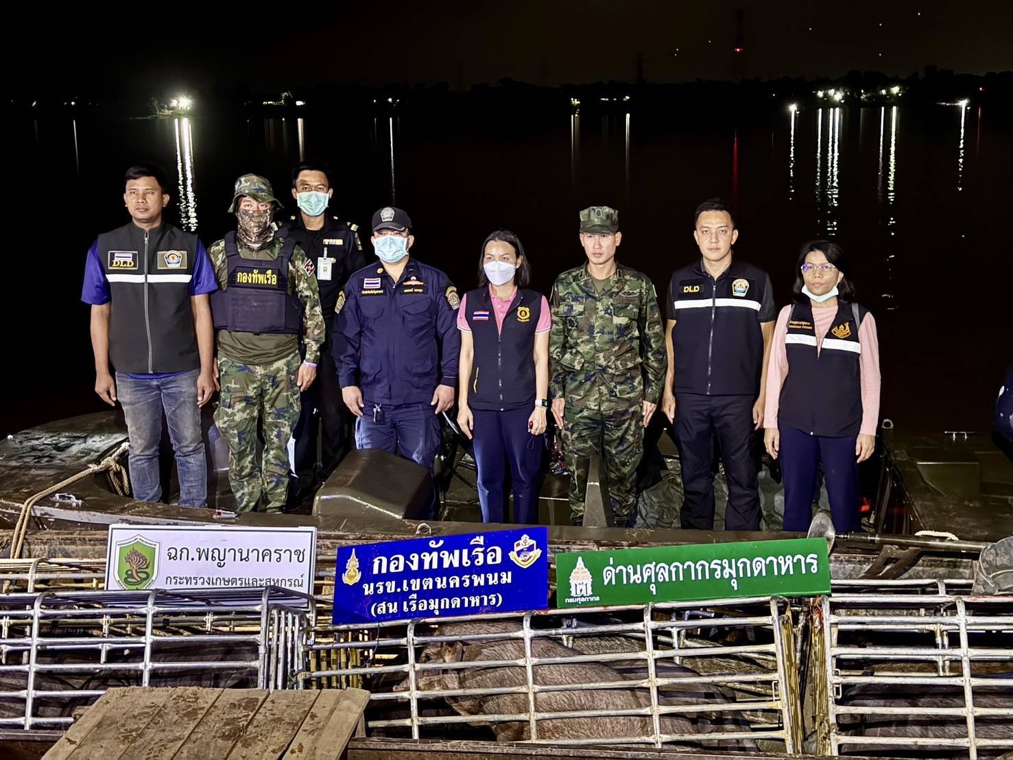 “ฉก.พญานาคราช” จับหมูและแพะเถื่อนในจังหวัดมุกดาหาร 2 3467197