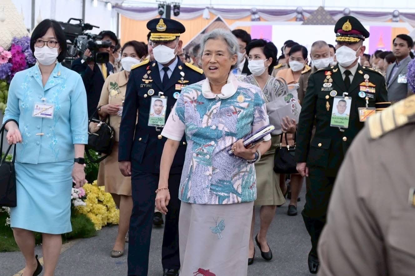 สมเด็จพระกนิษฐาธิราชเจ้า กรมสมเด็จพระเทพรัตนราชสุดา ฯ สยามบรมราชกุมารี เสด็จพระราชดำเนินไปทรงเปิดงาน วันข้าวและชาวนาแห่งชาติ ประจำปี 2568 3 S 14041093