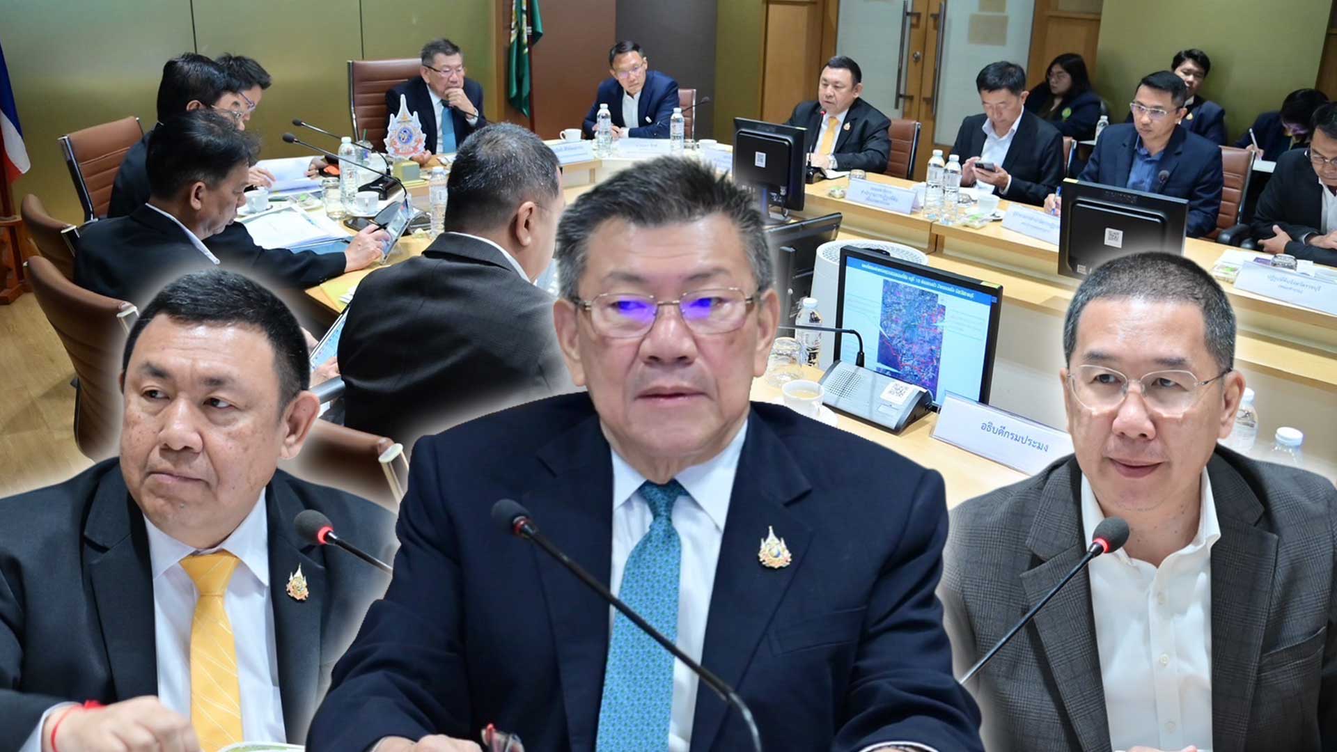 รัฐมนตรีช่วยเกษตรฯ ประชุมคณะทำงานขับเคลื่อนการจัดที่ดินทำกินในเขตปฏิรูปที่ดิน อ.จอมบึง จ.ราชบุรี 1 รมชเกษตรฯ ประชุม3