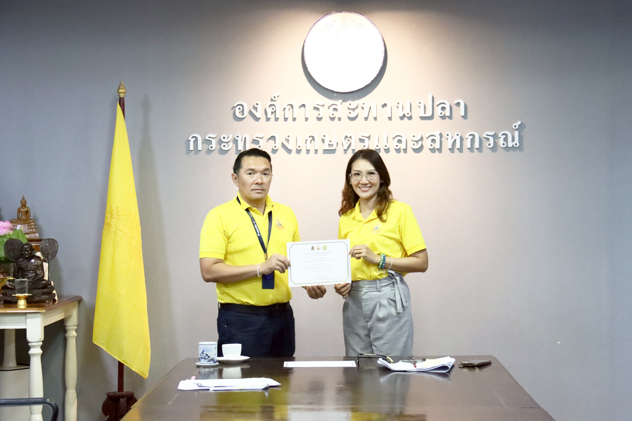 อสป. มุ่งมั่นในภารกิจ คว้า “คุณธรรมต้นแบบ” จาก คณะกรรมการส่งเสริมคุณธรรมแห่งชาติ ด้วยความซื่อสัตย์สุจริต โปร่งใส เป็นธรรม 2 ภาพอสป2