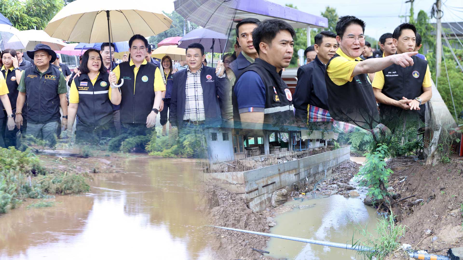 รมช.อัครา ลงพื้นที่ช่วยเกษตรกรแก้น้ำท่วม ฟื้นฟูแหล่งน้ำ ชวนเกษตรกรเปลี่ยนโรงเรียนร้าง หวังเป็น “ศูนย์ข้าวชุมชน” สร้างวิสาหกิจชุมชน ยกระดับชีวิตเกษตรกร 1 รมช.อัครา2 1