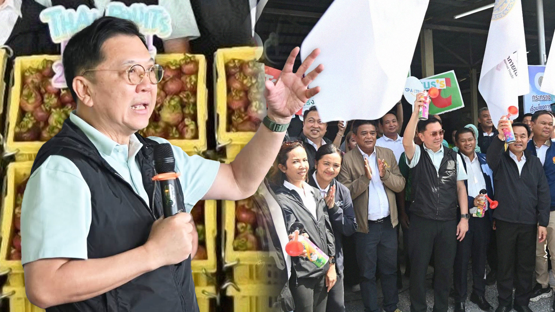 “จตุพร”ควง “สุชาติ” ลุยนครศรี แก้ปัญหาราคามังคุด ปล่อยคาราวานรถมังคุด กว่า 40 ตัน กระจายออกนอกแหล่งผลิตตามนโยบาย “ไทยทำ ไทยใช้ ไทยช่วยไทย” 1 แก้ปัญหาราคามังคุด2