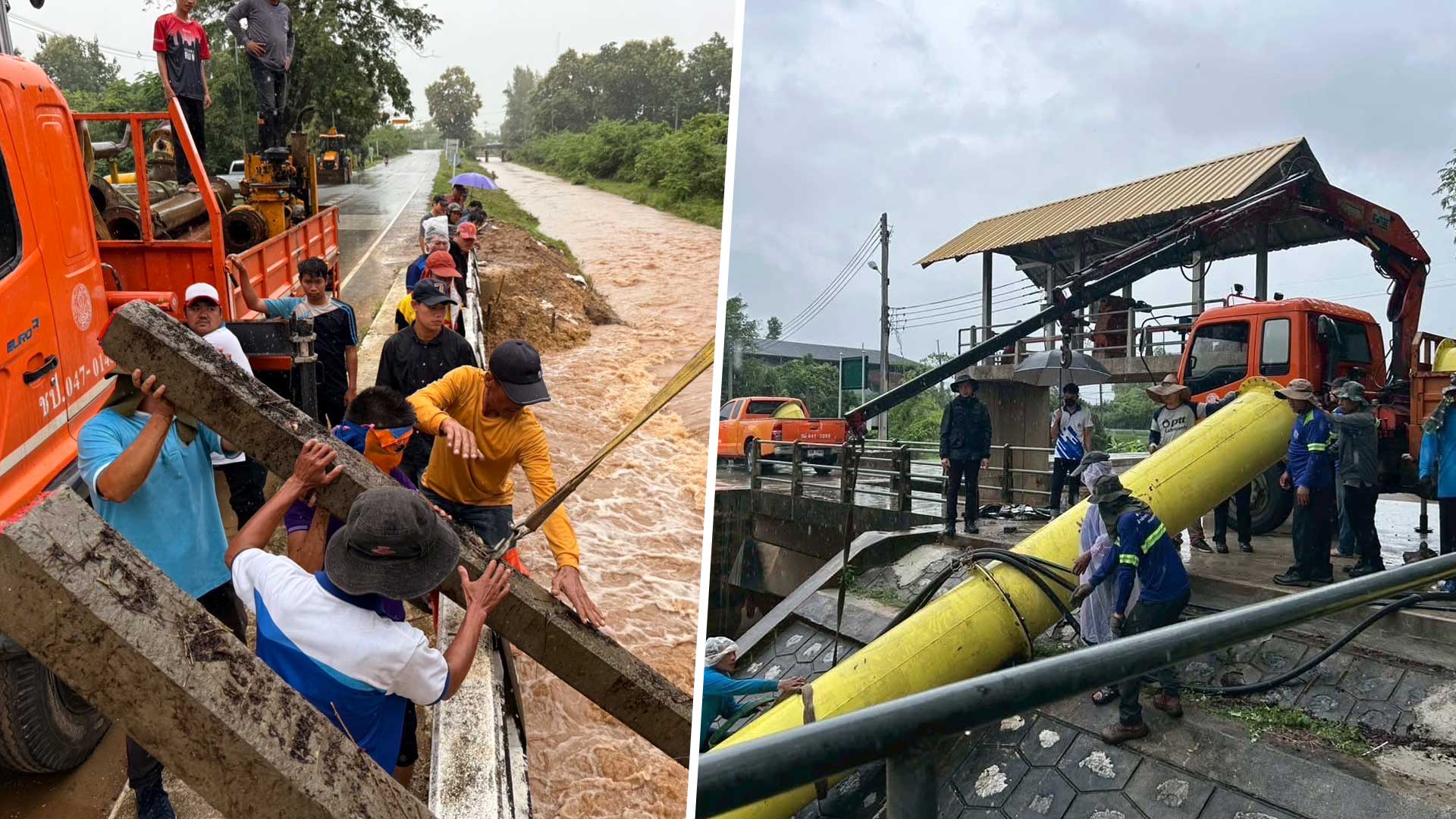 กรมชลฯ ระดมกำลังรับมือฝนเหนือ–น้ำหลาก หลัง “คาจิกิ” สลายตัว 1 กรมชลฯ ระดมกำลัง3
