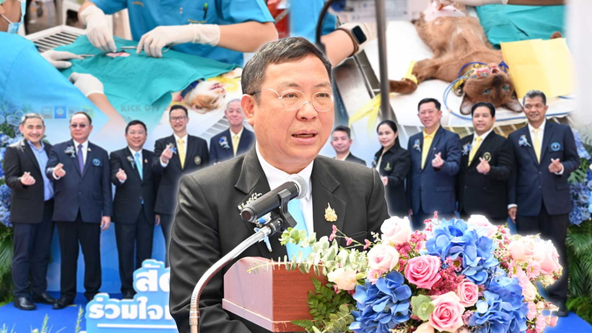 อธิบดีกรมปศุสัตว์เปิดงาน Kick Off ก้าวสู่ปีที่ 78 สัตวแพทยสมาคมแห่งประเทศไทย ในพระบรมราชูปถัมภ์ และวันสัตวแพทย์ไทย พ.ศ. 2568 1 วันสัตวแพทย์ไทย2