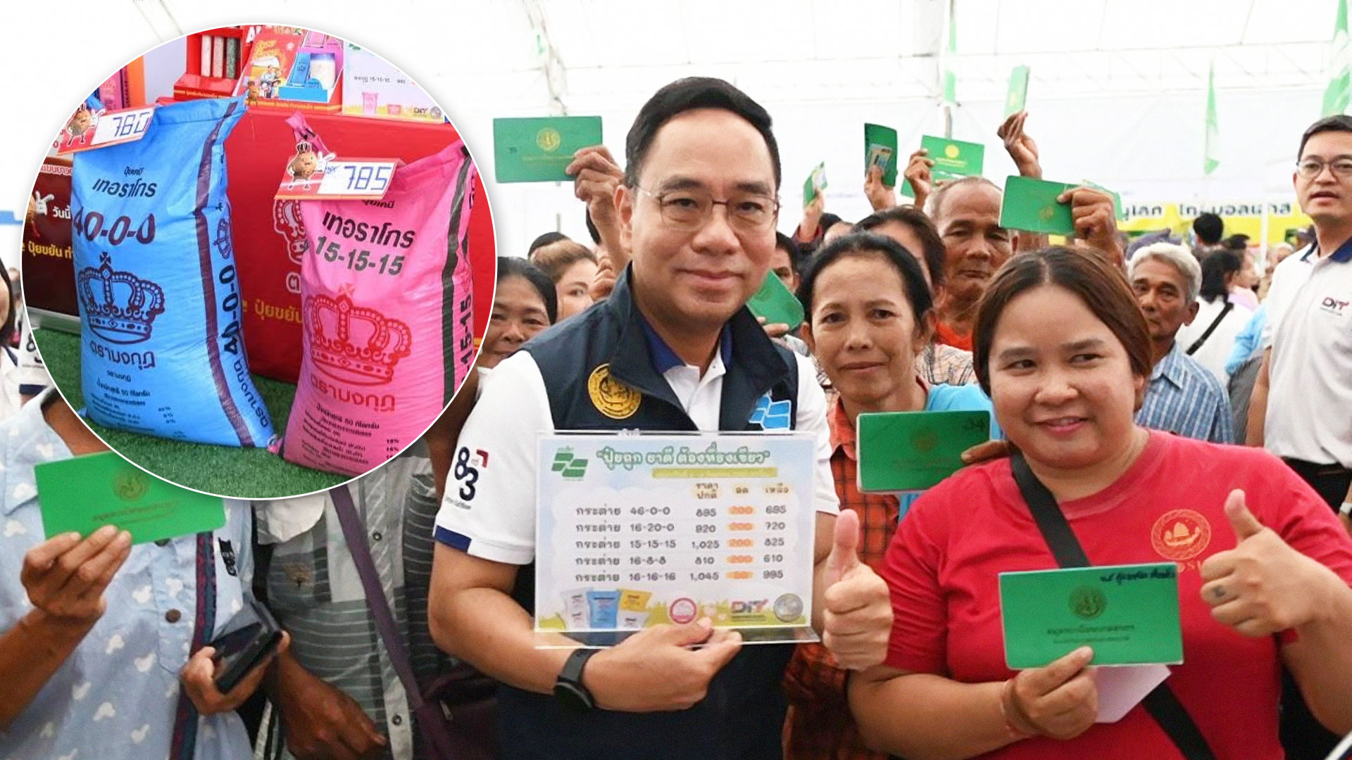 “DIT” ขนปุ๋ยถูก–ยาดี ธงเขียว บุกพิษณุโลก ลดสูงสุดกระสอบละ 200 บาท 8–9 ก.ย. นี้ คาดช่วยลดต้นทุนเกษตรกรกว่า 2 ล้านบาท 1 DIT2