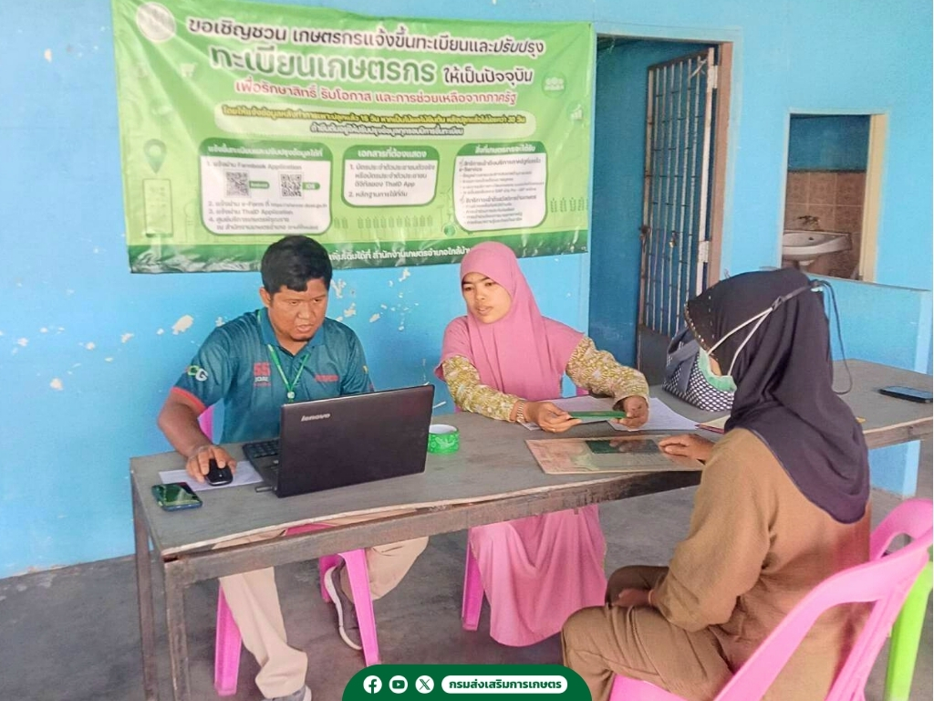 กรมส่งเสริมการเกษตร เผยคืบหน้า 15 กันยายน 2568 นี้ ส่งข้อมูลเกษตรกร โครงการไร่ละ 1,000 บาท ให้ ธ.ก.ส. เพิ่ม 6 S 1061961734