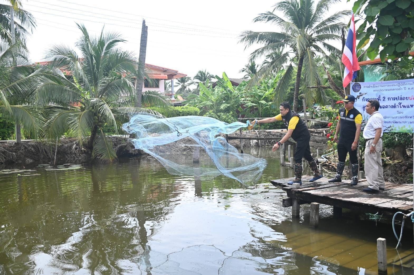 โฆษกกรมประมงเปิดโครงการควบคุมและกำจัดประชากรปลาหมอคางดำโดยการปล่อยปลาผู้ล่าเตรียมปล่อยพันธุ์ปลากะพงขาว ปลาอีกง ปลากดเหลือง 19 จังหวัด 970,000 ตัว 4 messageImage 1757989199560