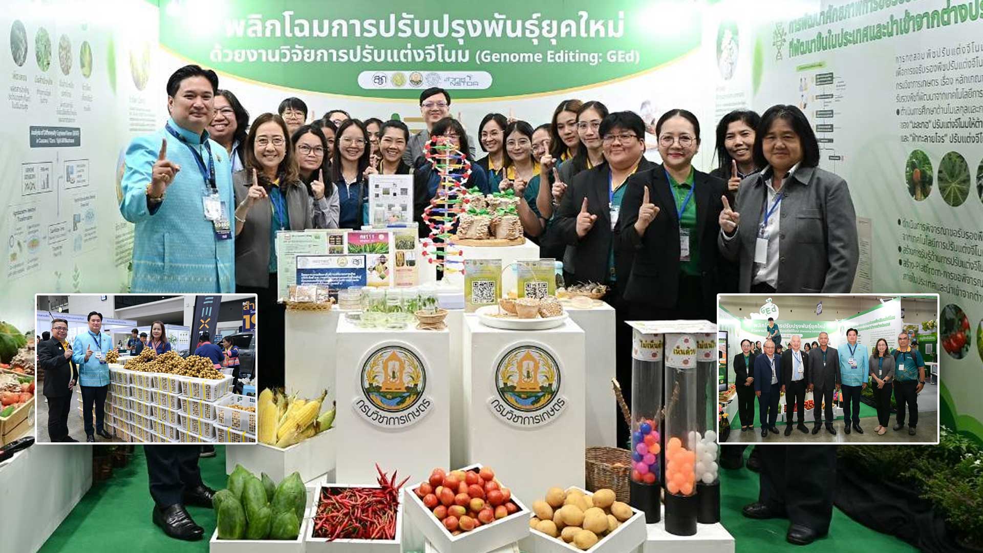 อธิบดีกรมวิชาการเกษตรย้ำนโยบาย ธรรมนัส พรหมเผ่า รองนายกฯ และ รมว.เกษตร ก้าวแรกของการปฏิรูปเกษตรกรรมไทยด้วยเทคโนโลยี Gene Editing - Kick – Off ความร่วมมือวิจัย Gene Editing ทุกภาคส่วน เพื่อเกษตรไทย 1 ก้าวแรกของการปฏิรูป2