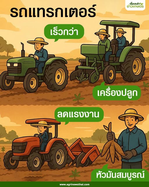 เครื่องจักรกลเกษตร โดยด็อกเตอร์เล็ก ตอนที่ 3 เครื่องจักรกลเกษตรกับมันสำปะหลัง “เมื่อการขุดด้วยแรงงานไม่ทันยุค เครื่องจักรคือทางออก” 2 559203322 1607193000601076 8975520836399743915 n