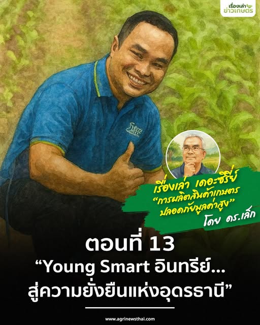 เรื่องเล่า เดอะซีรีส์“การผลิตสินค้าเกษตรปลอดภัยมูลค่าสูง”ตอนที่ 13 : “Young Smart อินทรีย์…สู่ความยั่งยืนแห่งอุดรธานี” 5 571369437 1629462855040757 1533681822628673362 n