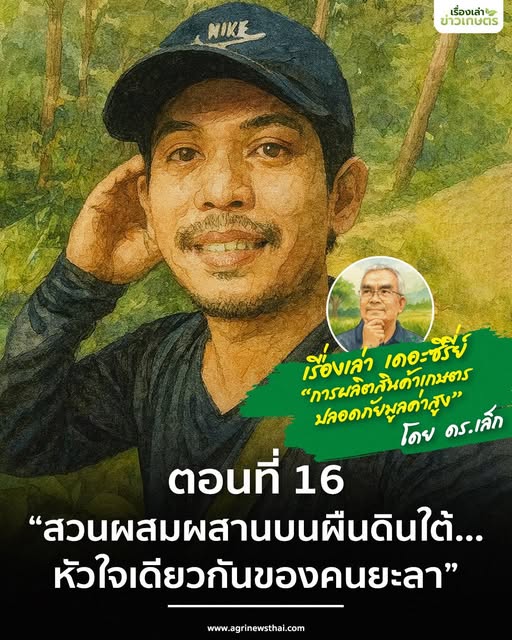 เรื่องเล่า..เดอะซีรีส์ “การผลิตสินค้าเกษตรปลอดภัยมูลค่าสูง” ตอนที่ 16 : “สวนผสมผสานบนผืนดินใต้…หัวใจเดียวกันของคนยะลา” 6 572344036 1630277601625949 5508850305812305104 n