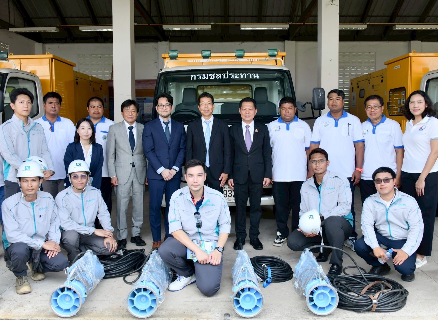 กรมชลฯ ร่วมมือ JICA – KUBOTA รับมอบเครื่องสูบน้ำเคลื่อนที่ เสริมศักยภาพการบริหารจัดการน้ำ-รับมืออุทกภัย 6 S 2941078 0