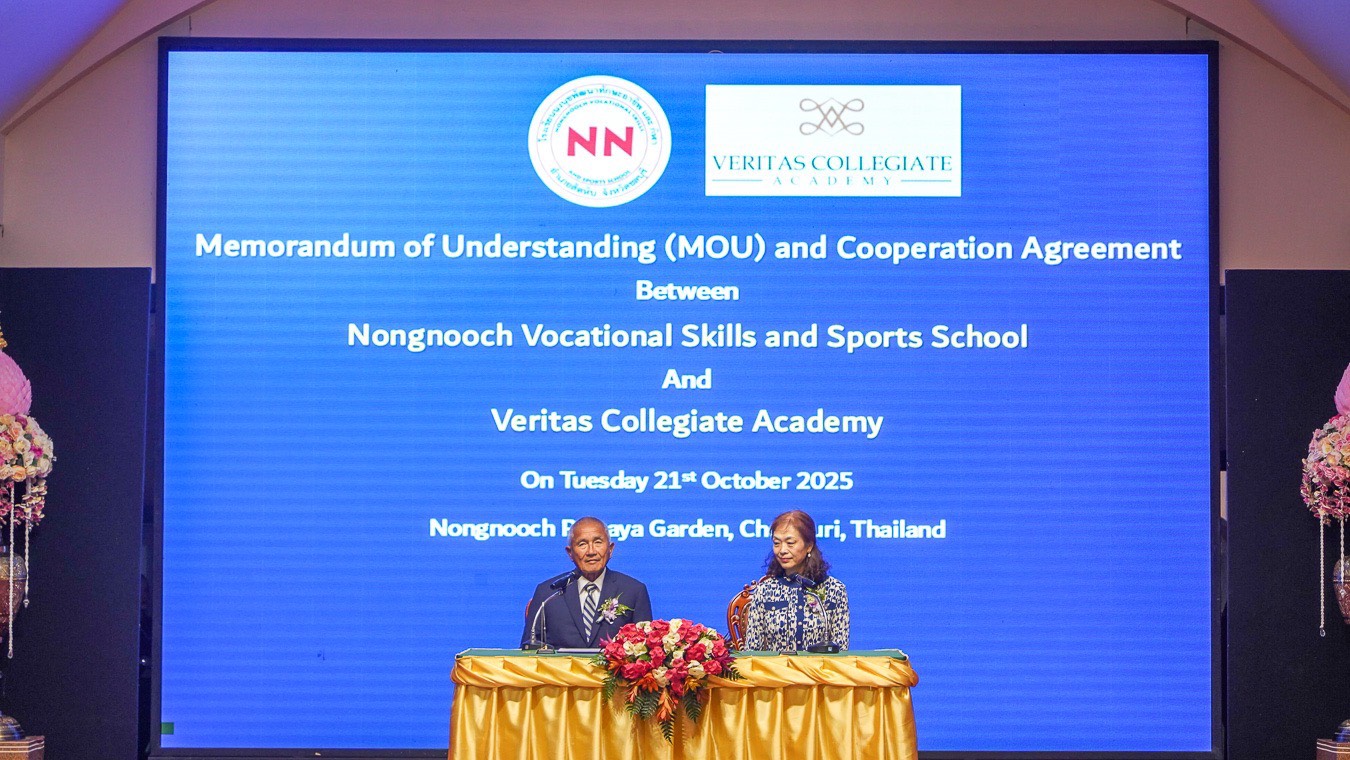 โรงเรียนนงนุชพัฒนาทักษะอาชีพและกีฬา จับมือ Veritas Collegiate Academyลงนาม MOU ร่วมพัฒนาหลักสูตร “เรียนรู้จากการลงมือทำจริง” สู่การศึกษาระดับนานาชาติ 3 S 8963139