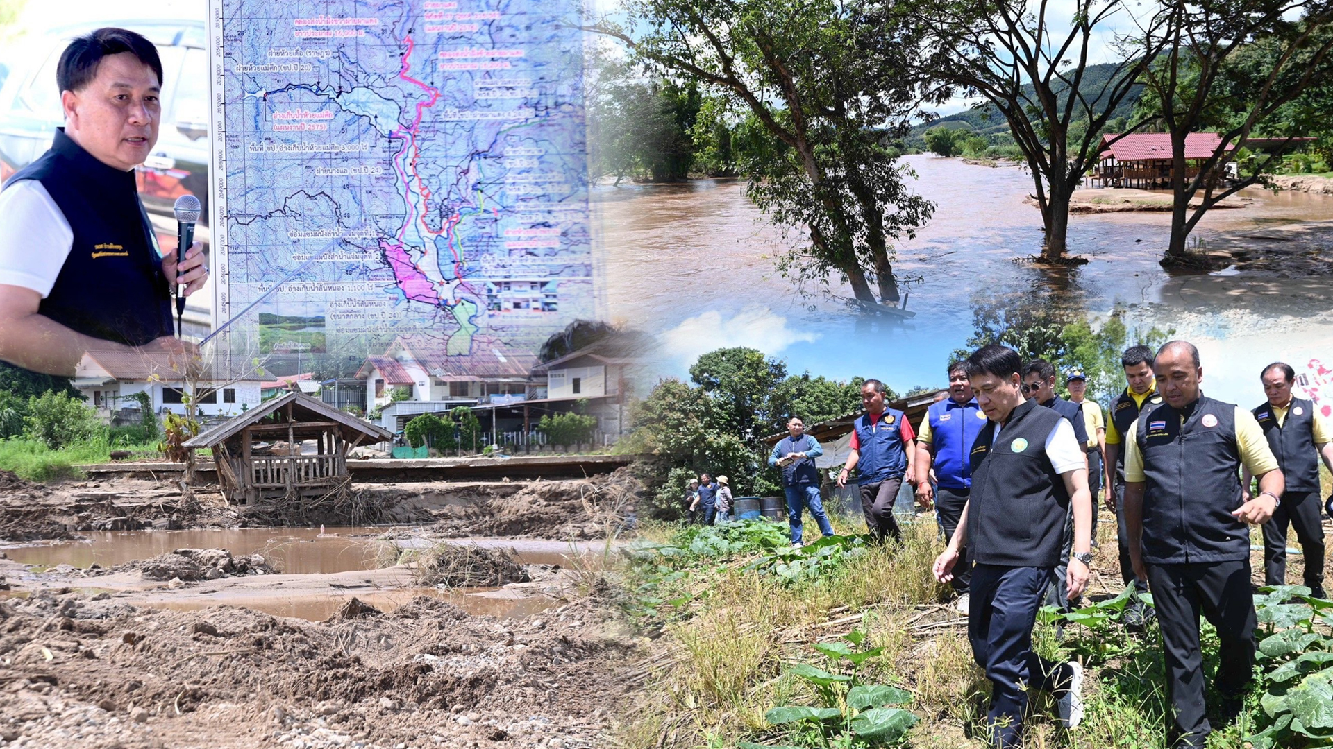 “รมช.นเรศ” เร่งแก้ปัญหาอุทกภัยแม่แจ่มอย่างยั่งยืน ผลักดันโครงการเร่งด่วน “อ่างเก็บน้ำแม่ศึก และฝายผาแดง” ควบคู่ฟื้นฟูพื้นที่หลังน้ำลด บรรเทาความเดือดร้อนเกษตรกร 1 รมช.นเรศ2 1