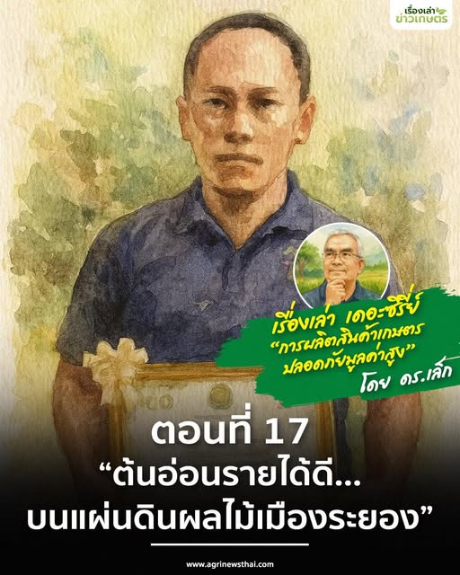 เรื่องเล่า เดอะซีรีส์“การผลิตสินค้าเกษตรปลอดภัยมูลค่าสูง” ตอนที่ 17 : “ต้นอ่อนรายได้ดี…บนแผ่นดินผลไม้เมืองระยอง” 7 573988965 1632017321451977 417198384149376859 n