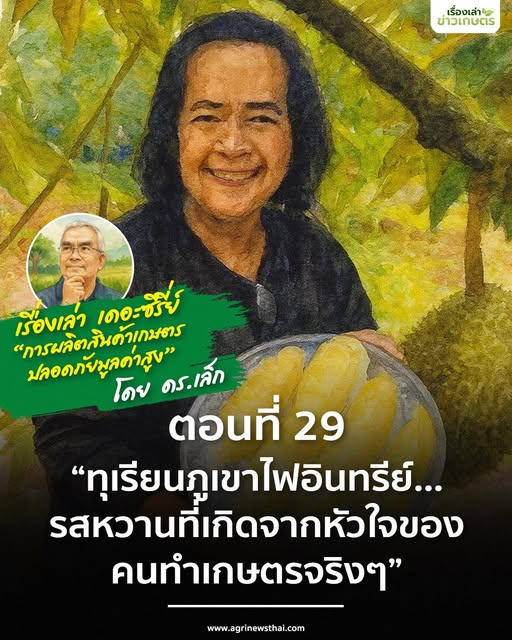 เรื่องเล่า…เดอะซีรีส์ ตอนที่ 29 “ทุเรียนภูเขาไฟอินทรีย์...รสหวานที่เกิดจากหัวใจของคนทำเกษตรจริงๆ” 6 574553506 1634875961166113 3795137345535418379 n