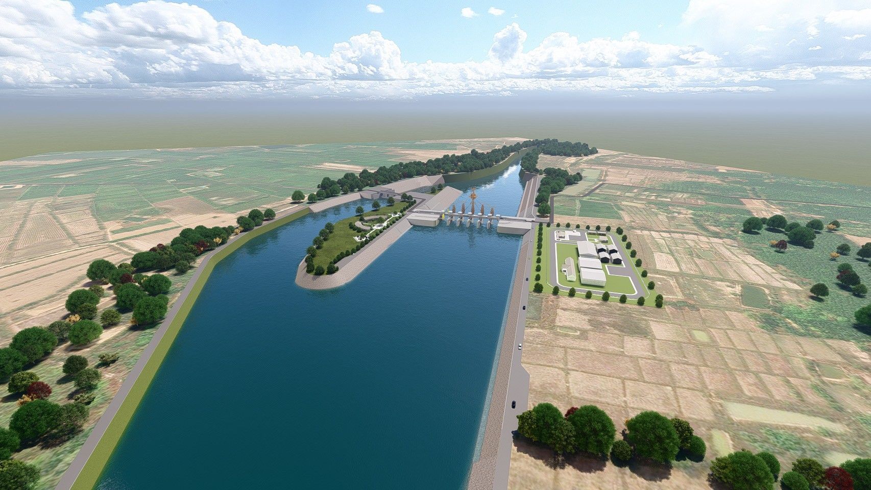 ชป. ลุยลุ่มน้ำสงคราม สร้างอาคารบังคับประตู ชุมชนพร้อมหนุนเต็มแรง 9 972104