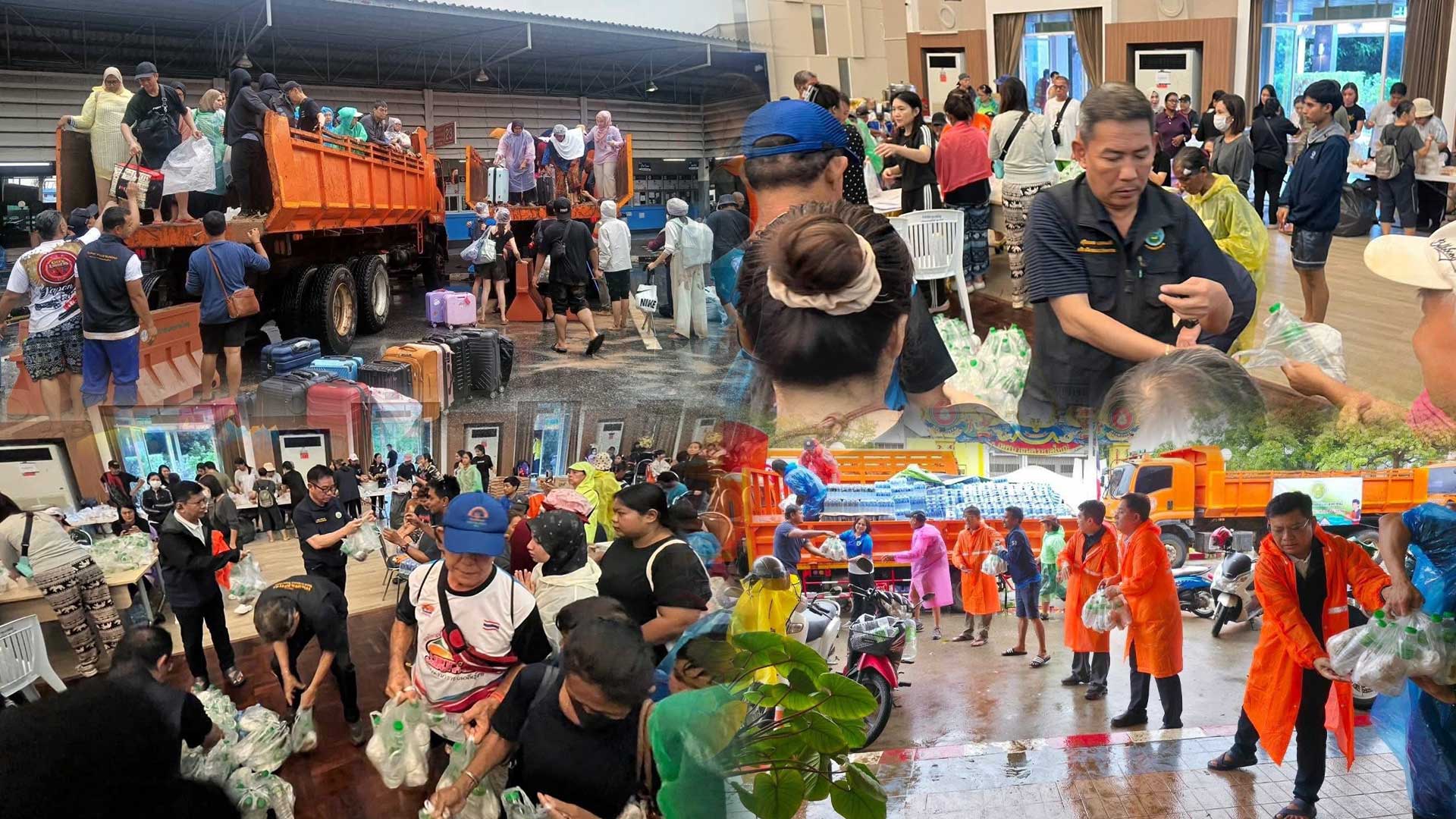 กรมชลประทานบูรณาการหลายหน่วยงาน ลงพื้นที่หาดใหญ่ช่วยผู้ประสบอุทกภัย มอบถุงยังชีพ–จัดรถบรรทุกอพยพประชาชนออกจากพื้นที่เสี่ยง 1 กรมชลฯบูรณาการ3