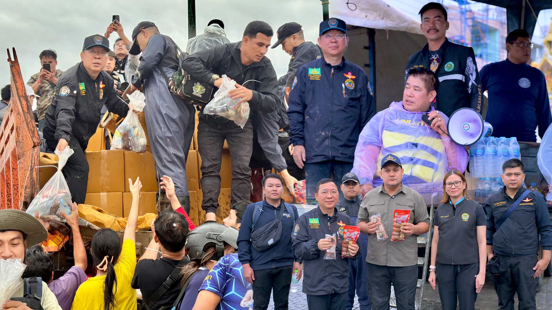 กรมปศุสัตว์ ลงพื้นที่ลุยน้ำท่วม ขนเสบียงยังชีพ และอาหารสุนัข แมว ส่งถึงผู้ประสบอุทกภัยจังหวัดสงขลา 1 กรมปศุสัตว์ ลงพื้นที่ลุยน้ำท่วม3