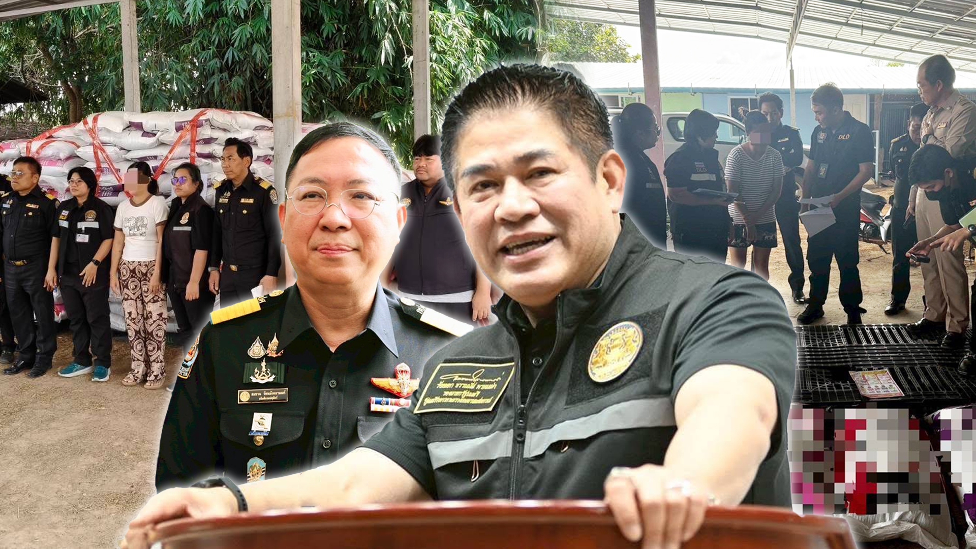 กรมปศุสัตว์บุกจับอาหารสัตว์เถื่อน2