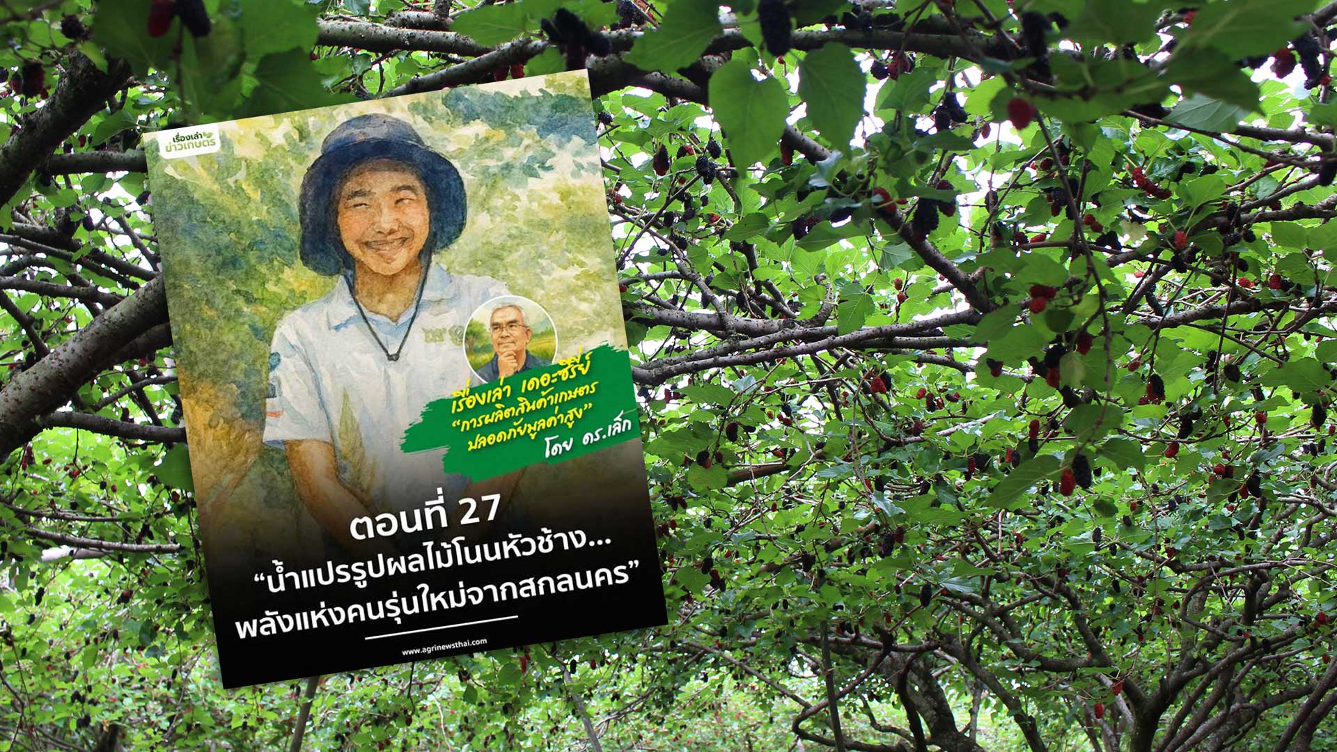 เรื่องเล่า..เดอะซีรีส์ ตอนที่ 27 “น้ำแปรรูปผลไม้โนนหัวช้าง...พลังแห่งคนรุ่นใหม่จากสกลนคร” 1 น้ำแปรรูปผลไม้โนนหัวช้าง3