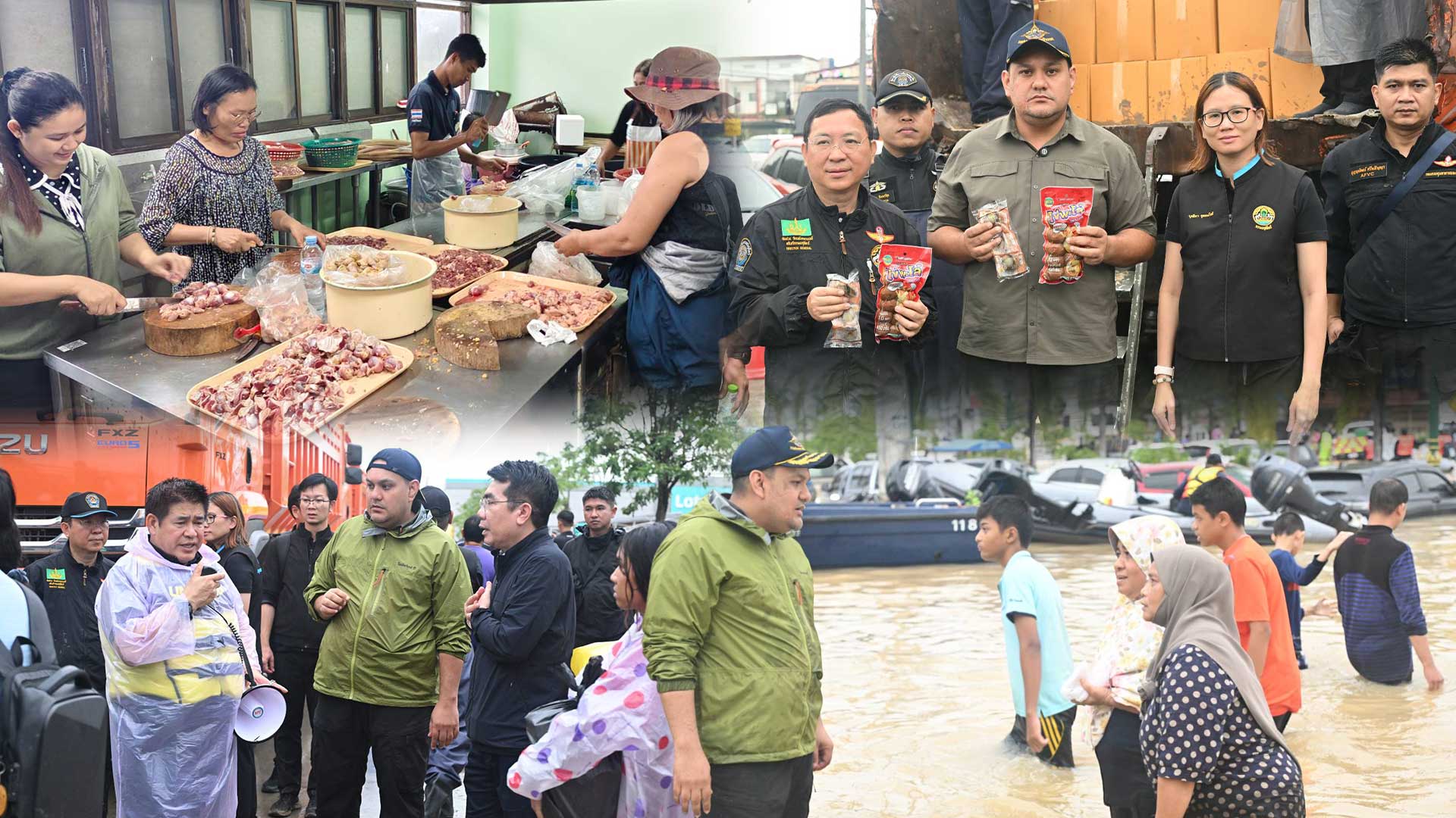 น้ำใจท่วมหาดใหญ่ รมช.อามินทร์ บริจาคไก่สดแช่แข็ง 1 ตัน สนับสนุนเสบียงผู้ประสบภัย เสริมทัพ 'ครัวประมงสงขลา' ลุยช่วยน้ำท่วมหาดใหญ่ 1 น้ำใจท่วมหาดใหญ่3