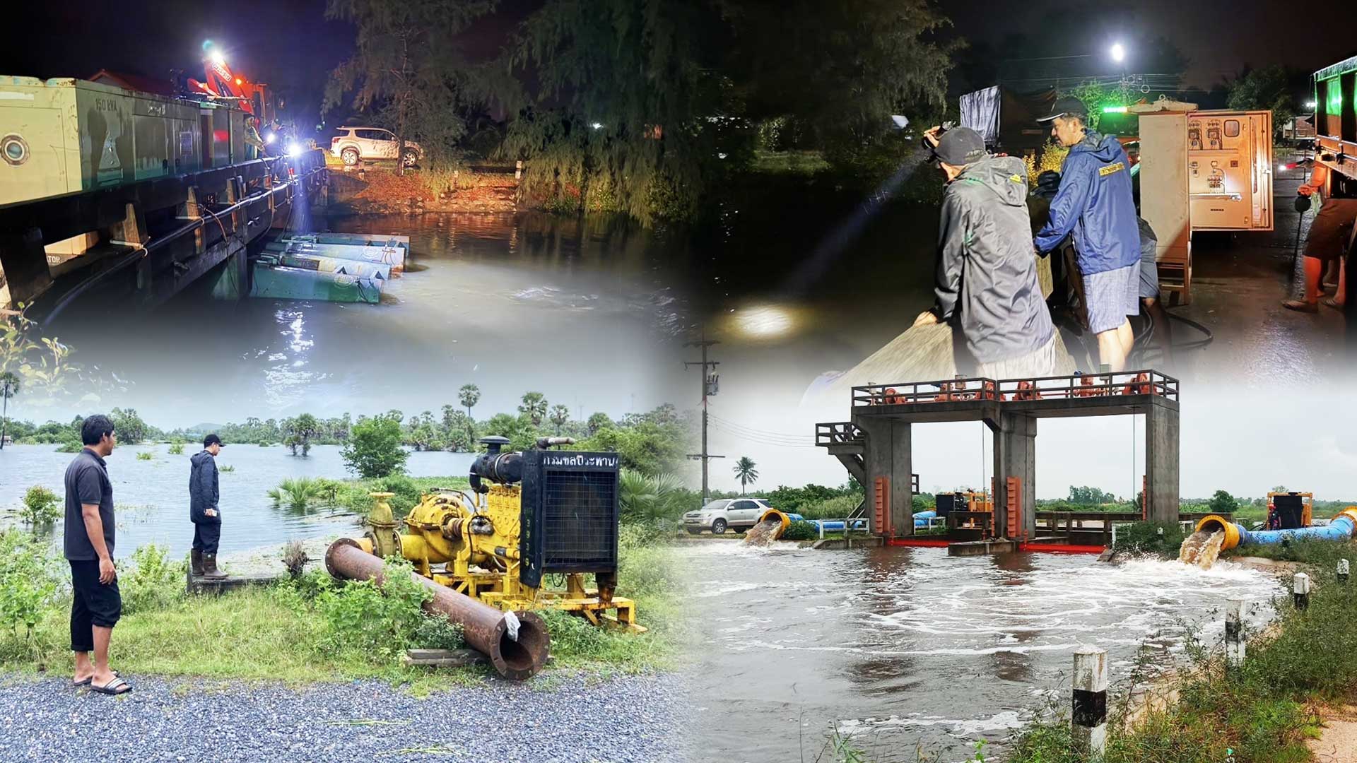 ฝนเริ่มลด หาดใหญ่เริ่มคลี่คลาย เดินหน้าเร่งระบายน้ำลดผลกระทบ 1 ฝนเริ่มลด2