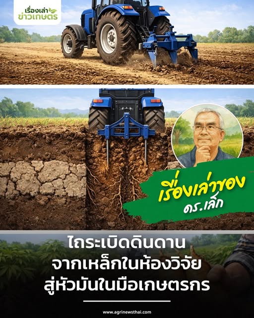 เรื่องเล่าของ ดร.เล็ก “ไถระเบิดดินดาน: จากเหล็กในห้องวิจัย สู่หัวมันในมือเกษตรกร” 2 605770046 1679756356678073 2171581082041737310 n