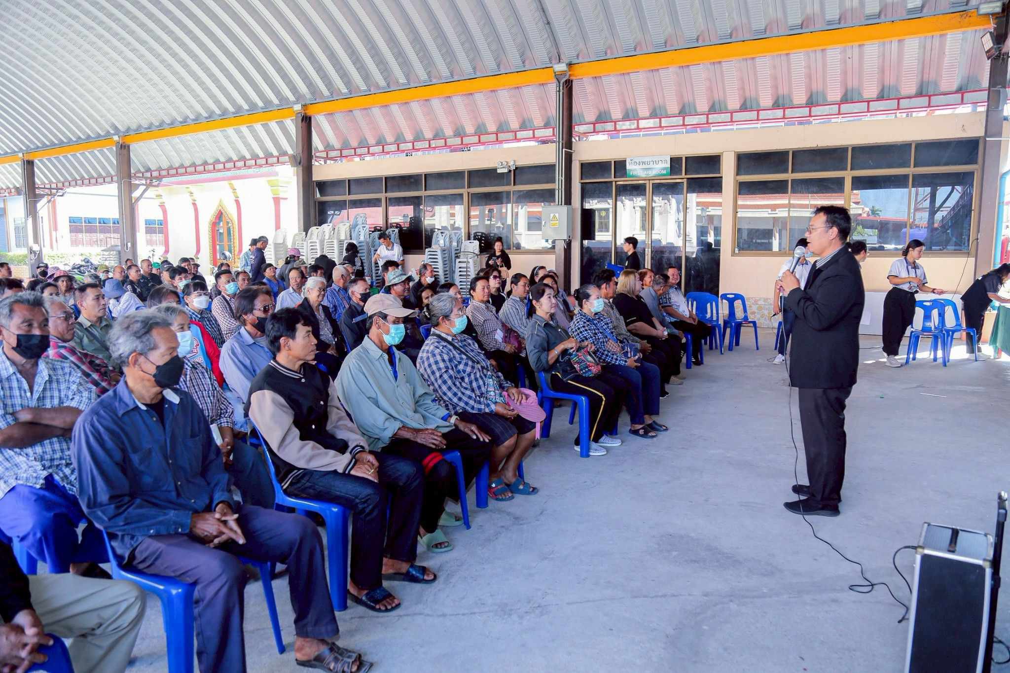 สำนักงานเกษตรอำเภอบางเสาธงจัดพิธีลงนามบันทึกข้อตกลงความร่วมมือ (MOU) การส่งเสริมการหยุดเผาในพื้นที่เกษตรเพื่อลดปริมาณฟางข้าวและตอซังที่ถูกลักลอบเผา 8 S 21495881