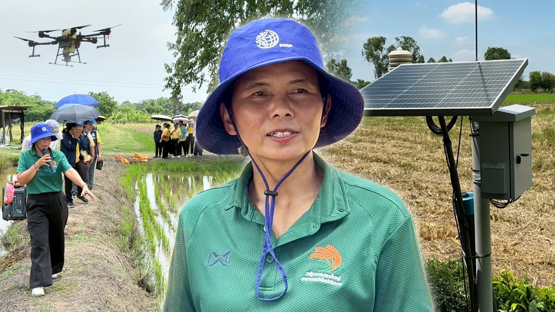 ศูนย์เรียนรู้ลดโลกร้อนแห่งแรกและแห่งเดียวในไทยแปลงใหญ่เกษตรสมัยใหม่ (ข้าว) ตำบลเดิมบาง อำเภอเดิมบางนางบวช จังหวัดสุพรรณบุรี 1 ศูนย์เรียนรู้ลดโลกร้อนแห่งแรก2